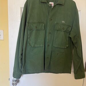 Lacoste Olive Green Military Field Jacket